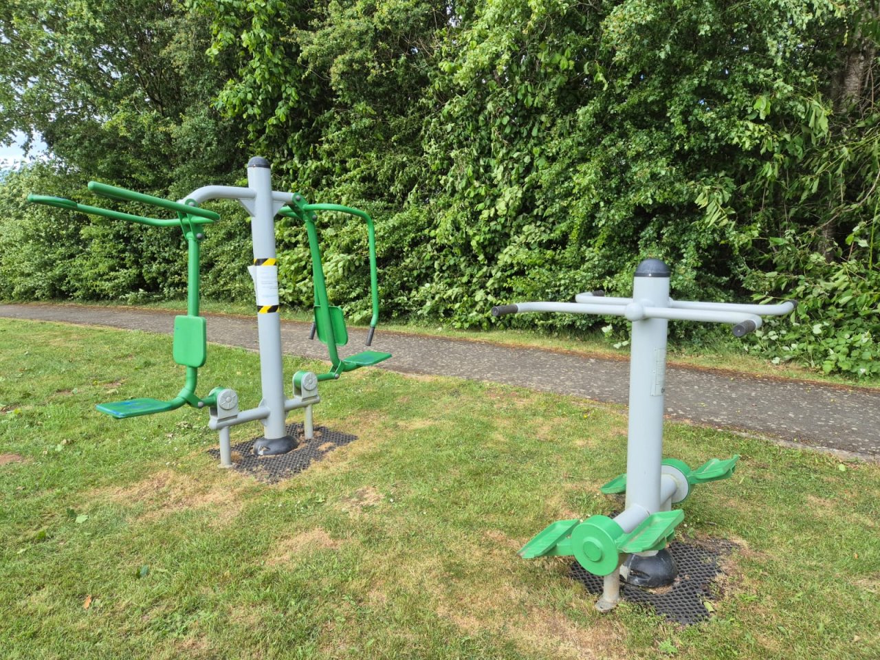 Out of service exercise equipment.